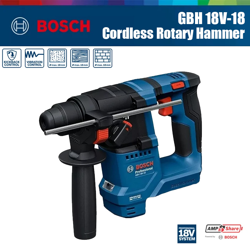 보쉬 GBH 18V-18 무선 로터리 해머 1.5J 임 - Power Tools Impact 리뷰 및 가격
