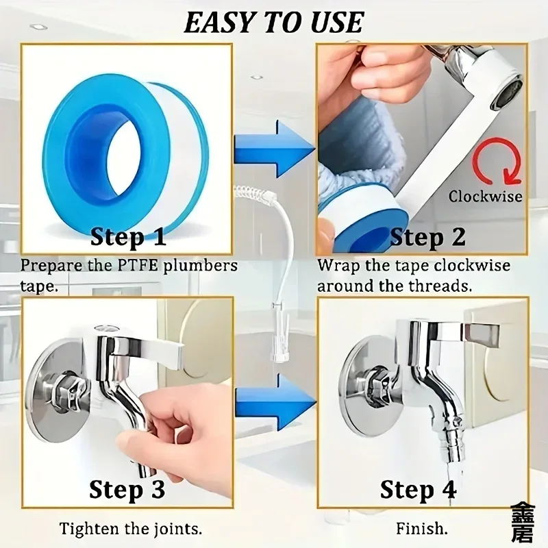 10 PCS 씰 테이프 스레드 씰 방수 누출 테이프 덕 - Power Tools Plumbing 리뷰 및 가격