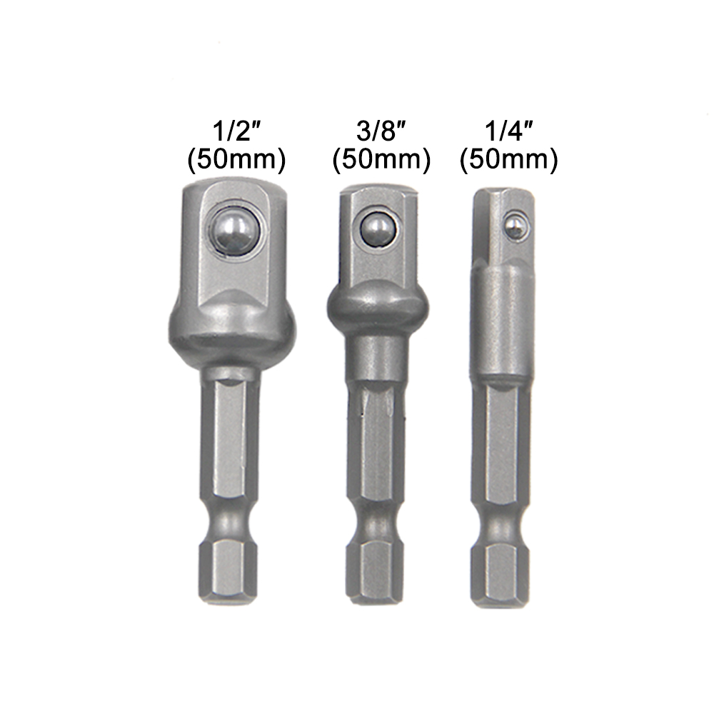 3PC 자연 육각 핸들 연장 막대 50mm 어댑터 1/ - Power Tools Plumbing 리뷰 및 가격